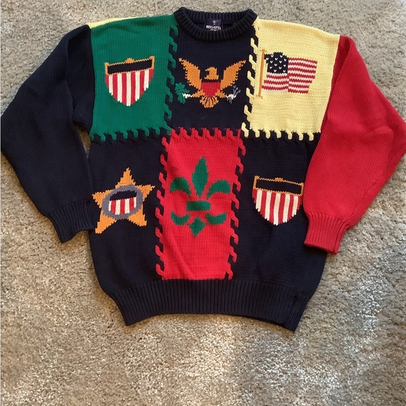REGATTA SPORT. MENS XL COTTON KNIT, INTERNATIONAL FLAG SWEATER - Picture 2 of 7